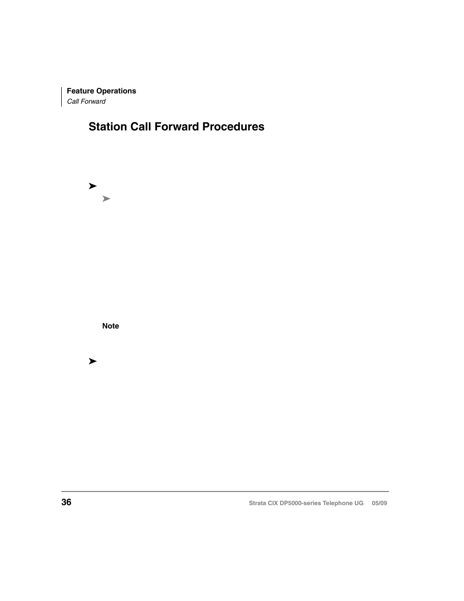 Station call forward procedures | Toshiba STRATA DP5000 User Manual | Page 52 / 142