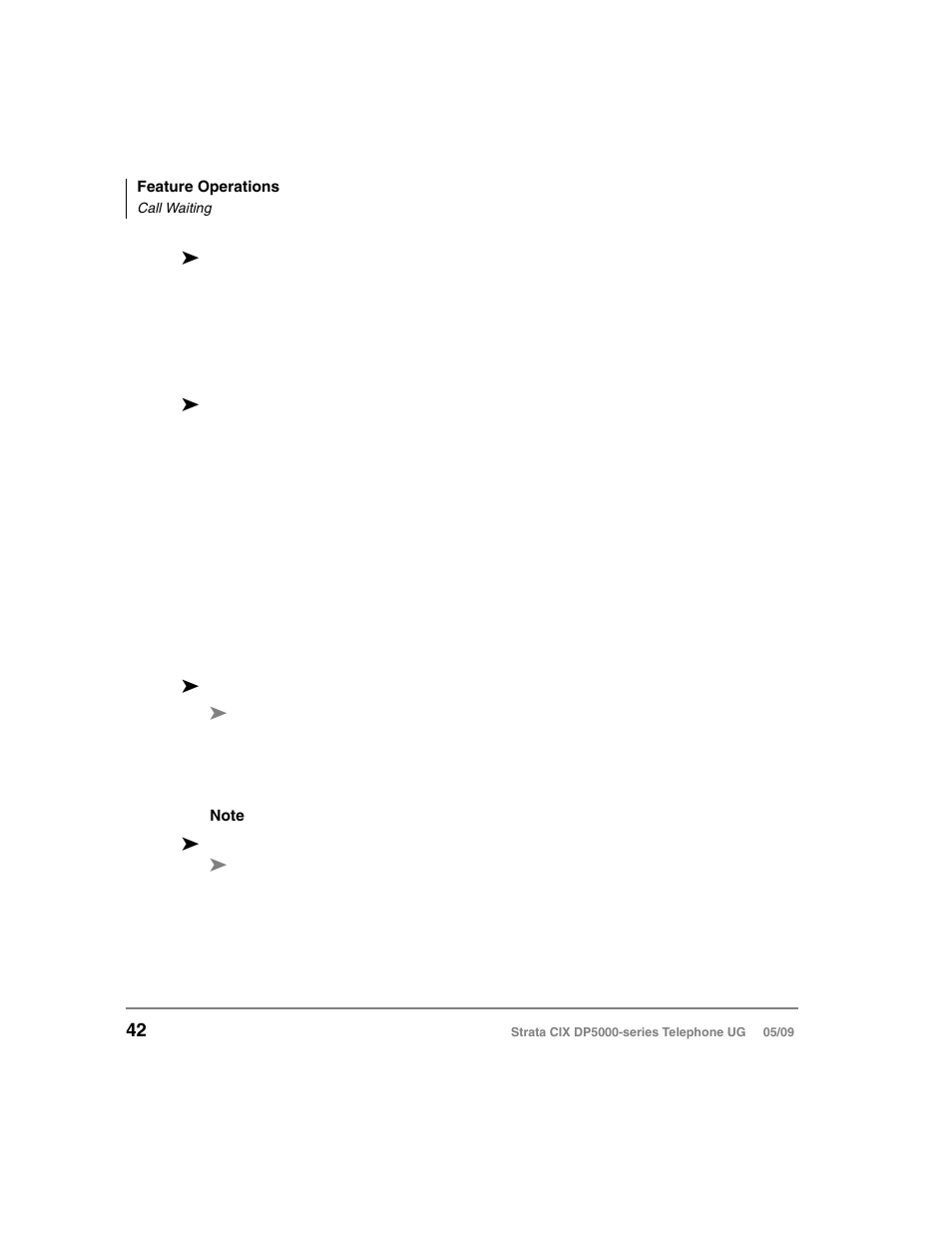 Call waiting | Toshiba STRATA DP5000 User Manual | Page 58 / 142