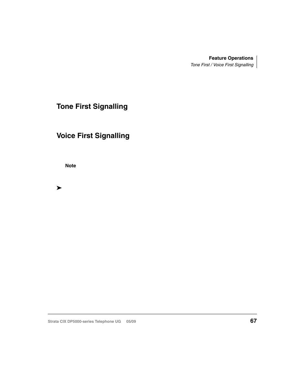 Tone first / voice first signalling, Tone first signalling, Voice first signalling | Tone first signalling voice first signalling | Toshiba STRATA DP5000 User Manual | Page 83 / 142