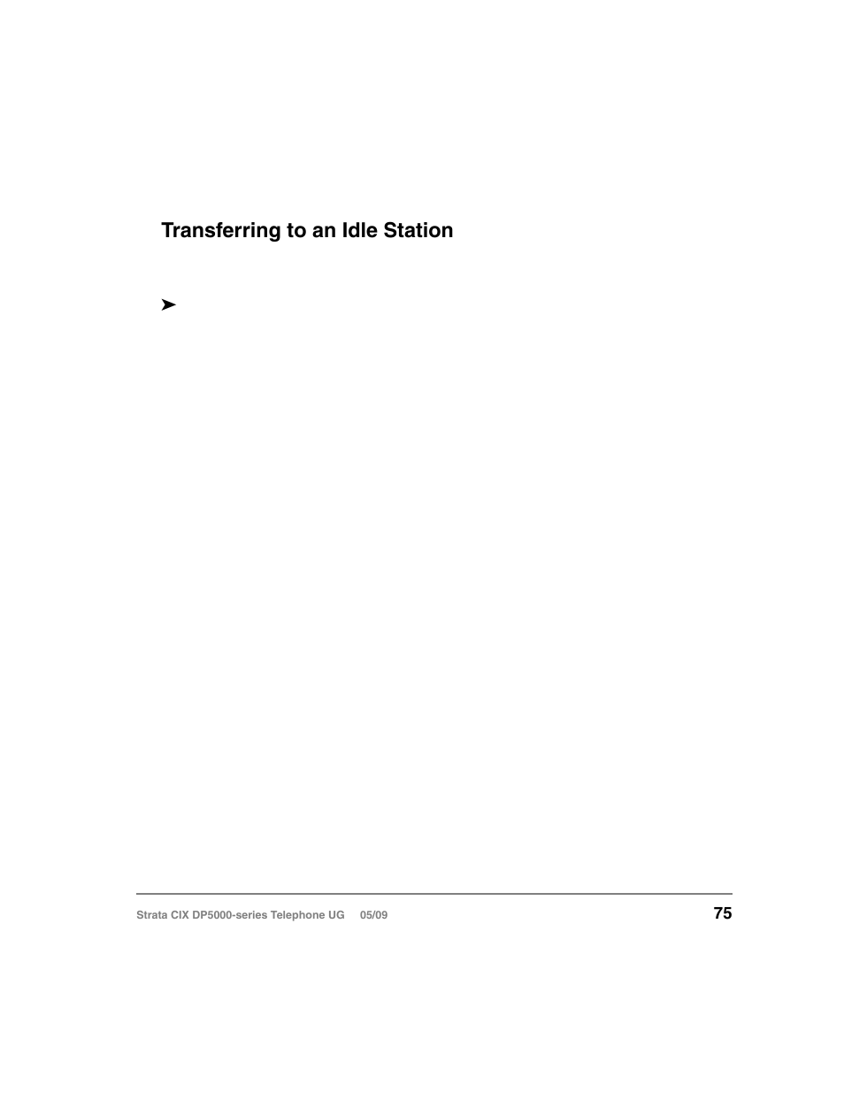 Transferring to an idle station | Toshiba STRATA DP5000 User Manual | Page 91 / 142