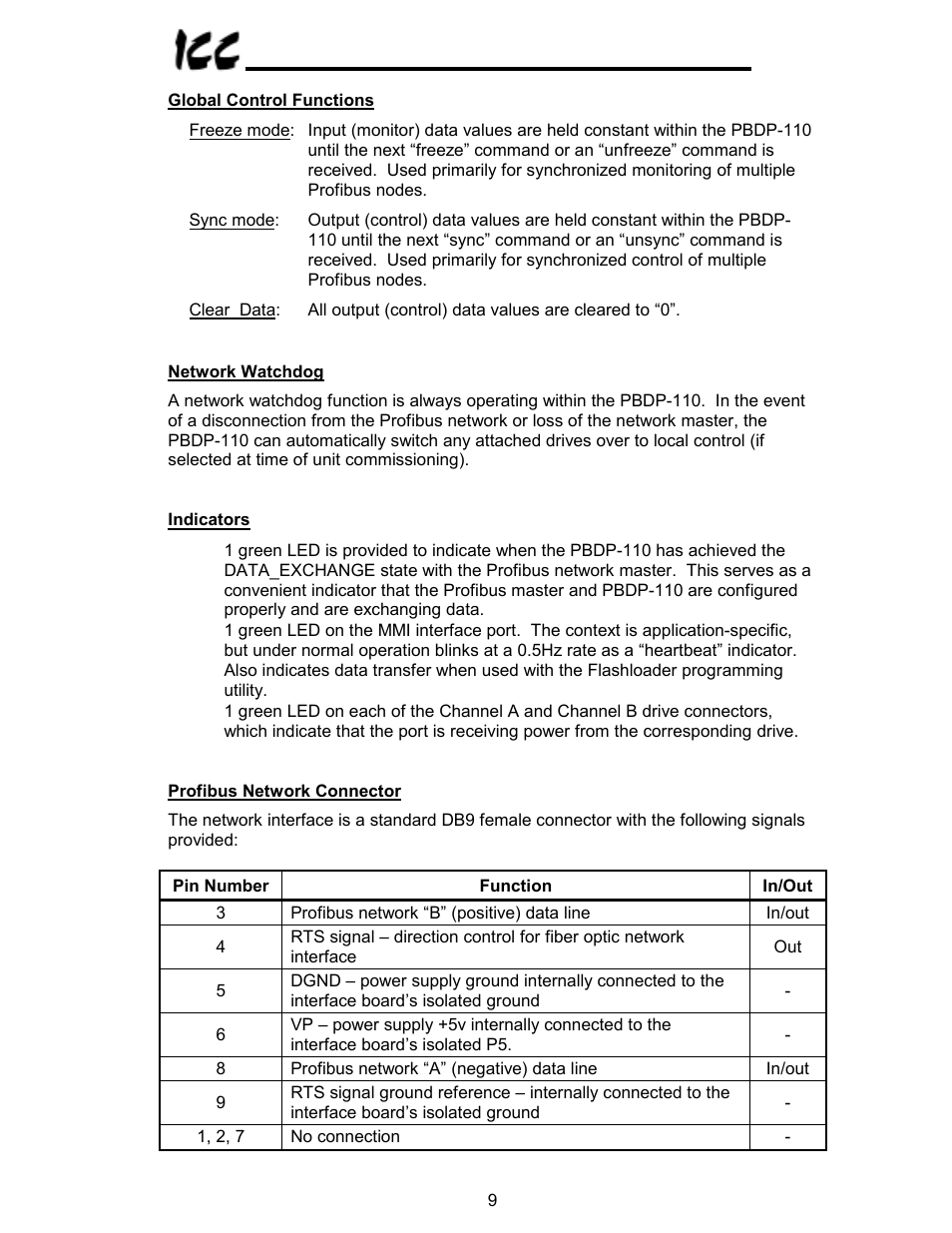 Toshiba PROFIBUS-DP PBDP-110 User Manual | Page 10 / 38