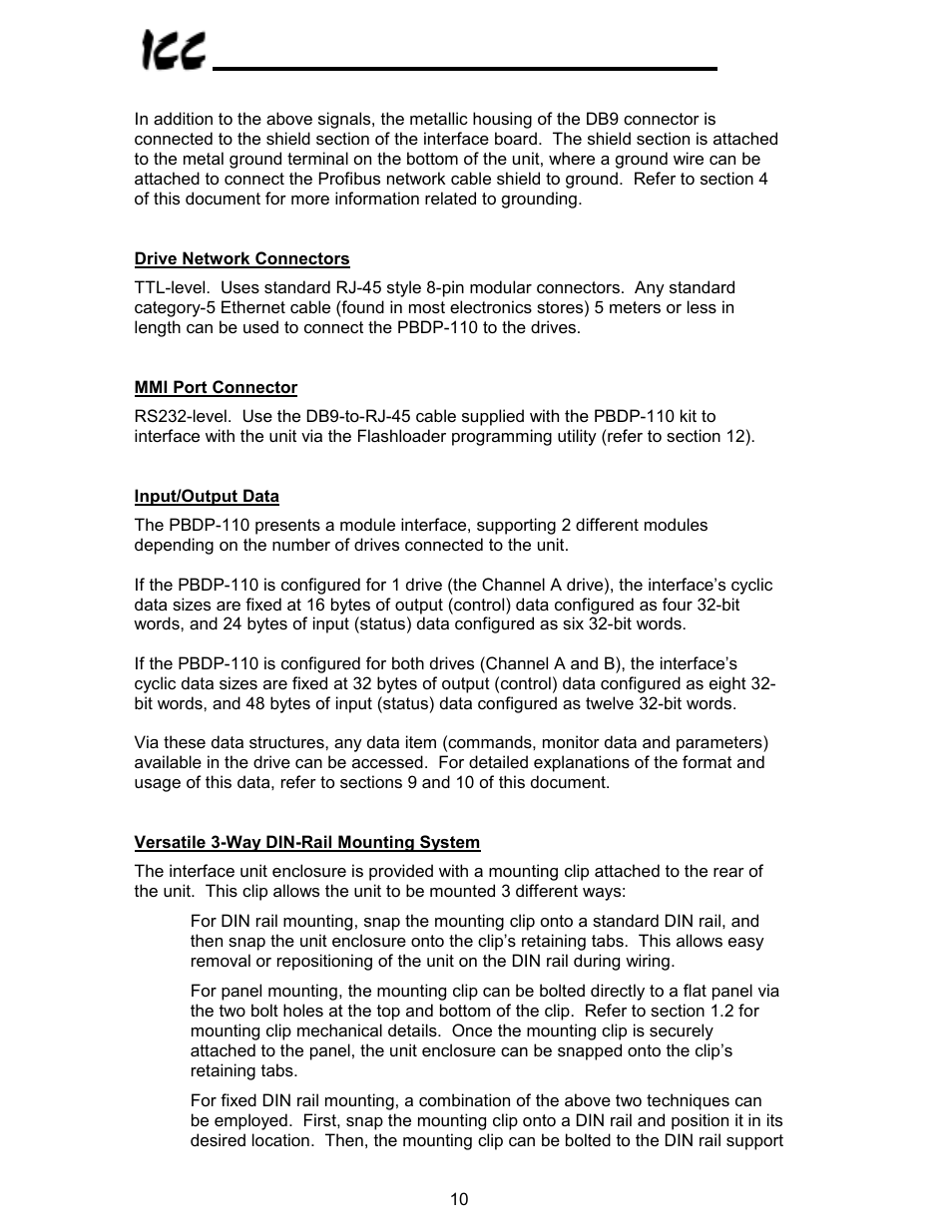 Toshiba PROFIBUS-DP PBDP-110 User Manual | Page 11 / 38