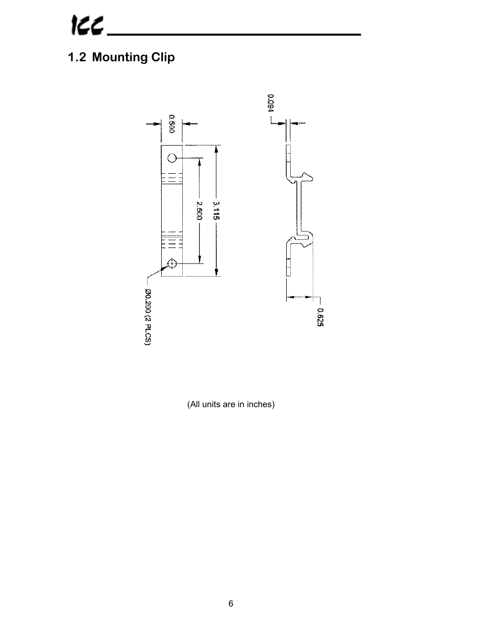 2 mounting clip | Toshiba PROFIBUS-DP PBDP-110 User Manual | Page 7 / 38