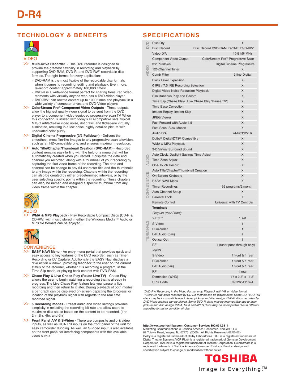 D-r4 | Toshiba D-R4 User Manual | Page 2 / 2
