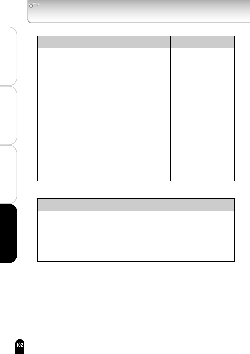 Errors and messages(cont.) | Toshiba IK-WB11A User Manual | Page 102 / 119