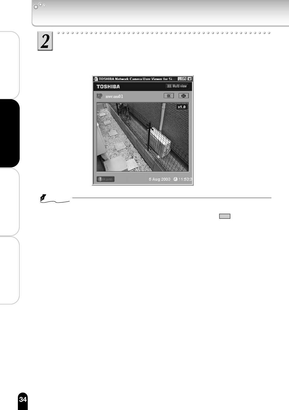 Viewing and listening (users) (cont.) | Toshiba IK-WB11A User Manual | Page 34 / 119