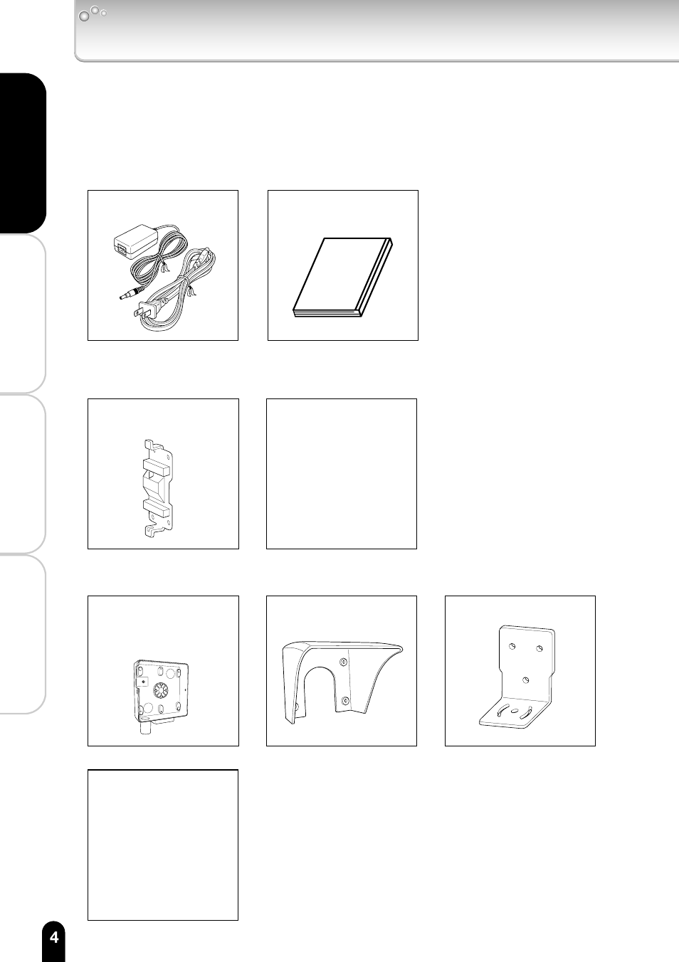 Introduction (cont.), Accessories, Accessories for ik-wb11a | Toshiba IK-WB11A User Manual | Page 4 / 119