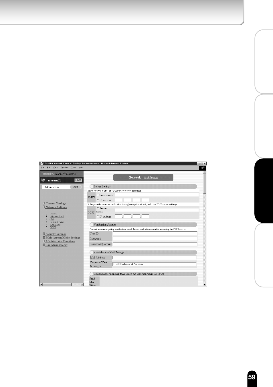 Toshiba IK-WB11A User Manual | Page 59 / 119