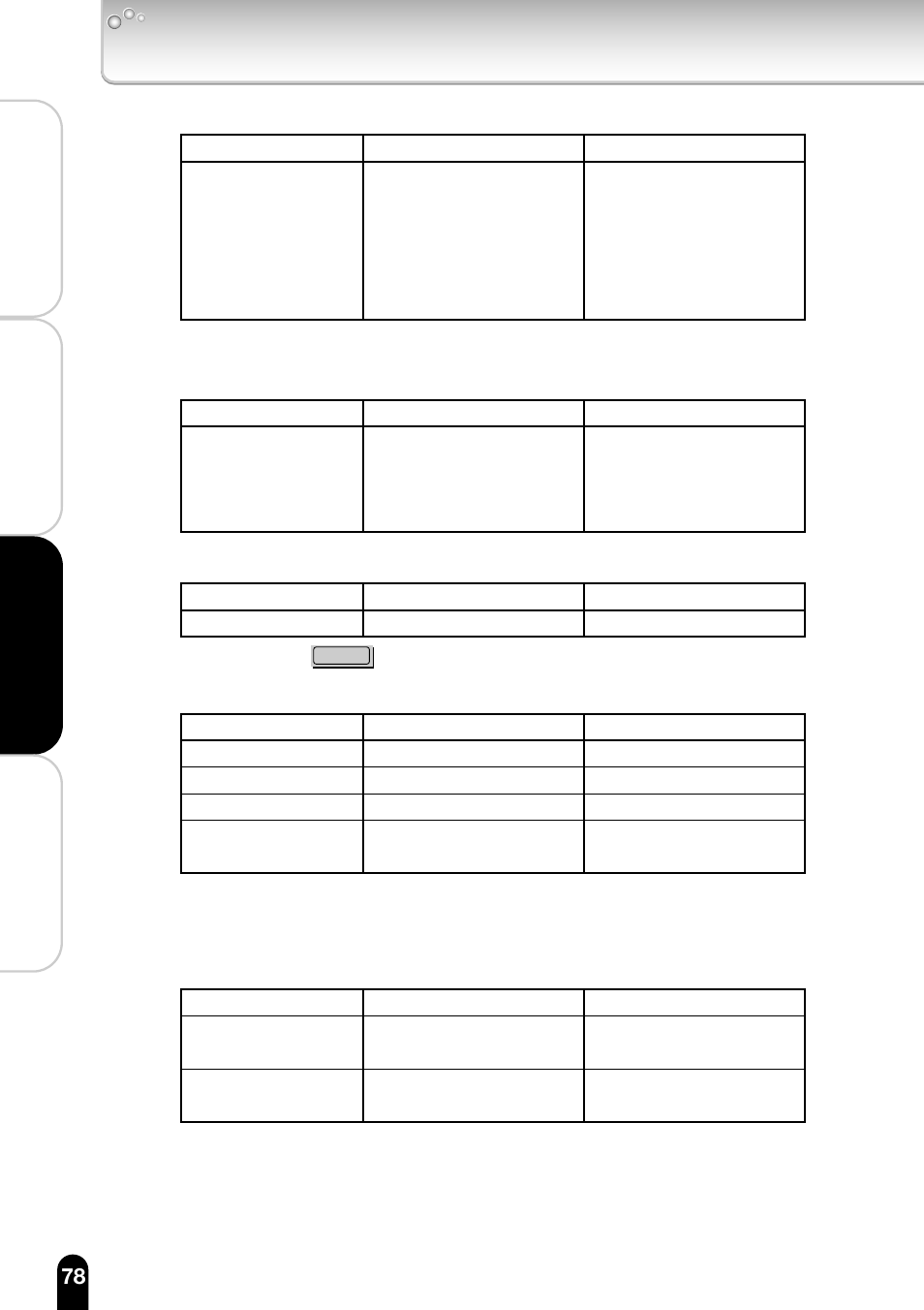 Setting items (cont.), Security settings | Toshiba IK-WB11A User Manual | Page 78 / 119