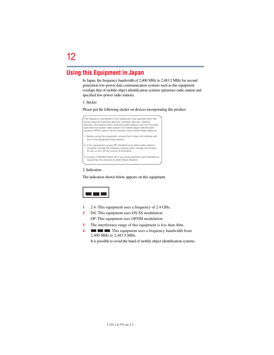 Using this equipment in japan | Toshiba PORTEGE R700 series User Manual | Page 12 / 246