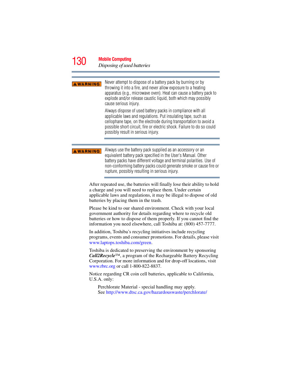 Toshiba PORTEGE R700 series User Manual | Page 130 / 246