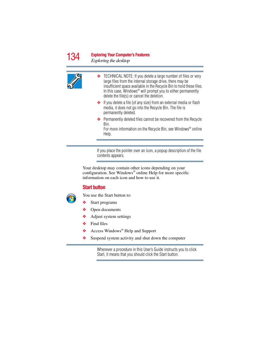 Toshiba PORTEGE R700 series User Manual | Page 134 / 246
