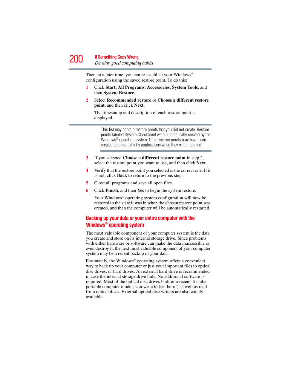 Toshiba PORTEGE R700 series User Manual | Page 200 / 246