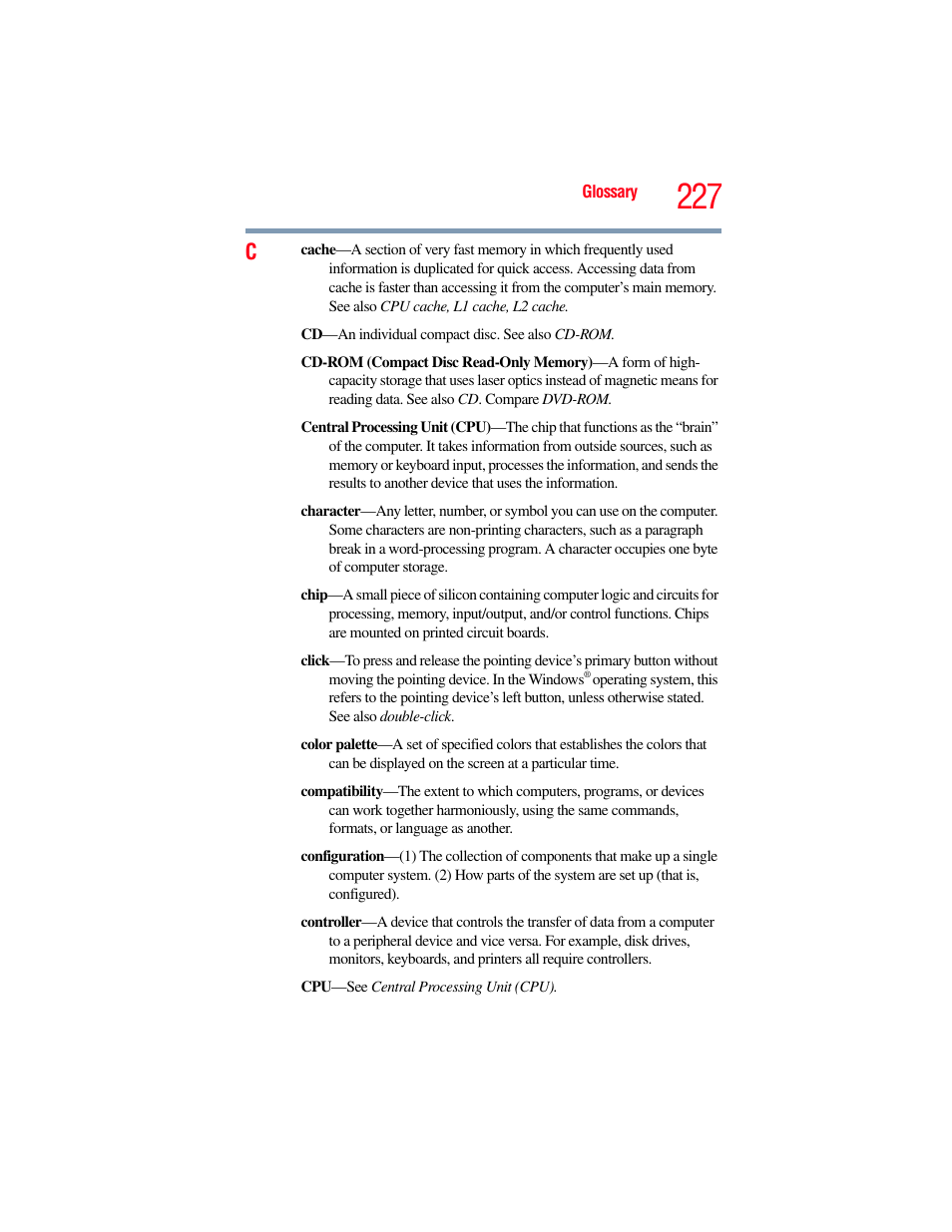 Toshiba PORTEGE R700 series User Manual | Page 227 / 246