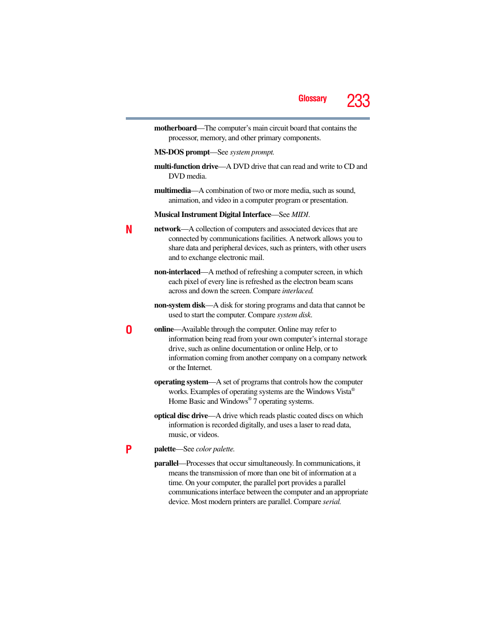 Toshiba PORTEGE R700 series User Manual | Page 233 / 246