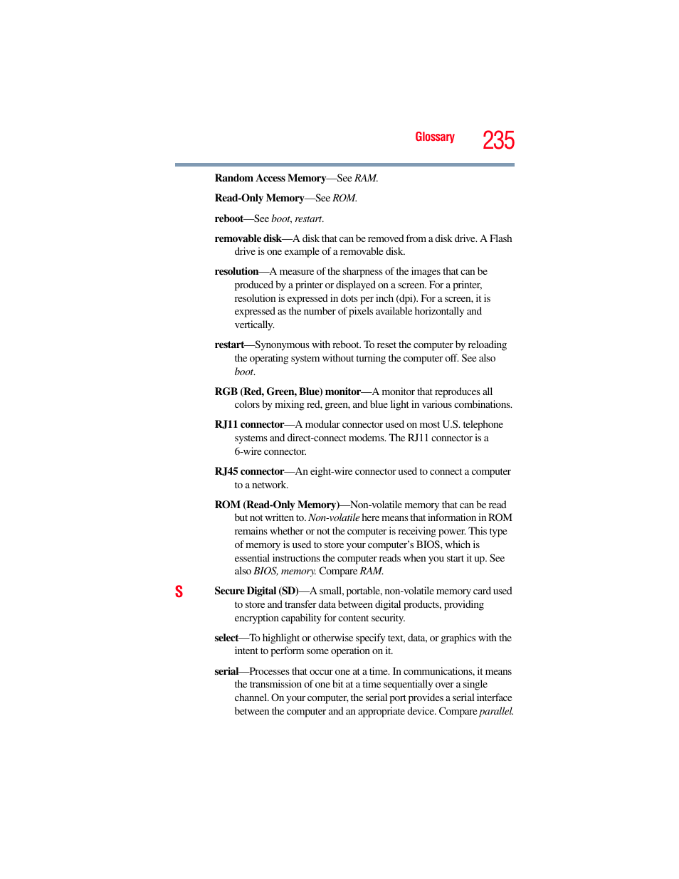 Toshiba PORTEGE R700 series User Manual | Page 235 / 246