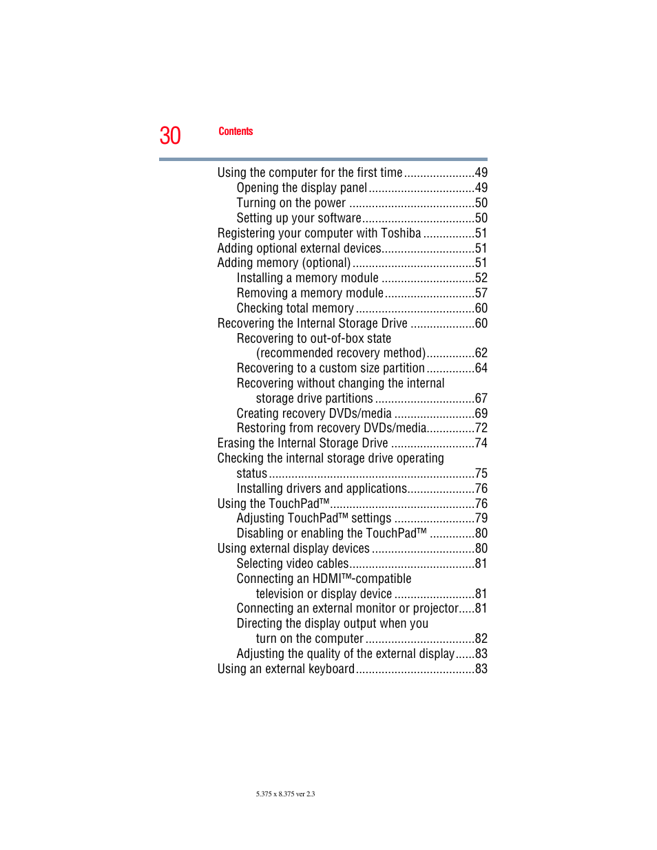 Toshiba PORTEGE R700 series User Manual | Page 30 / 246