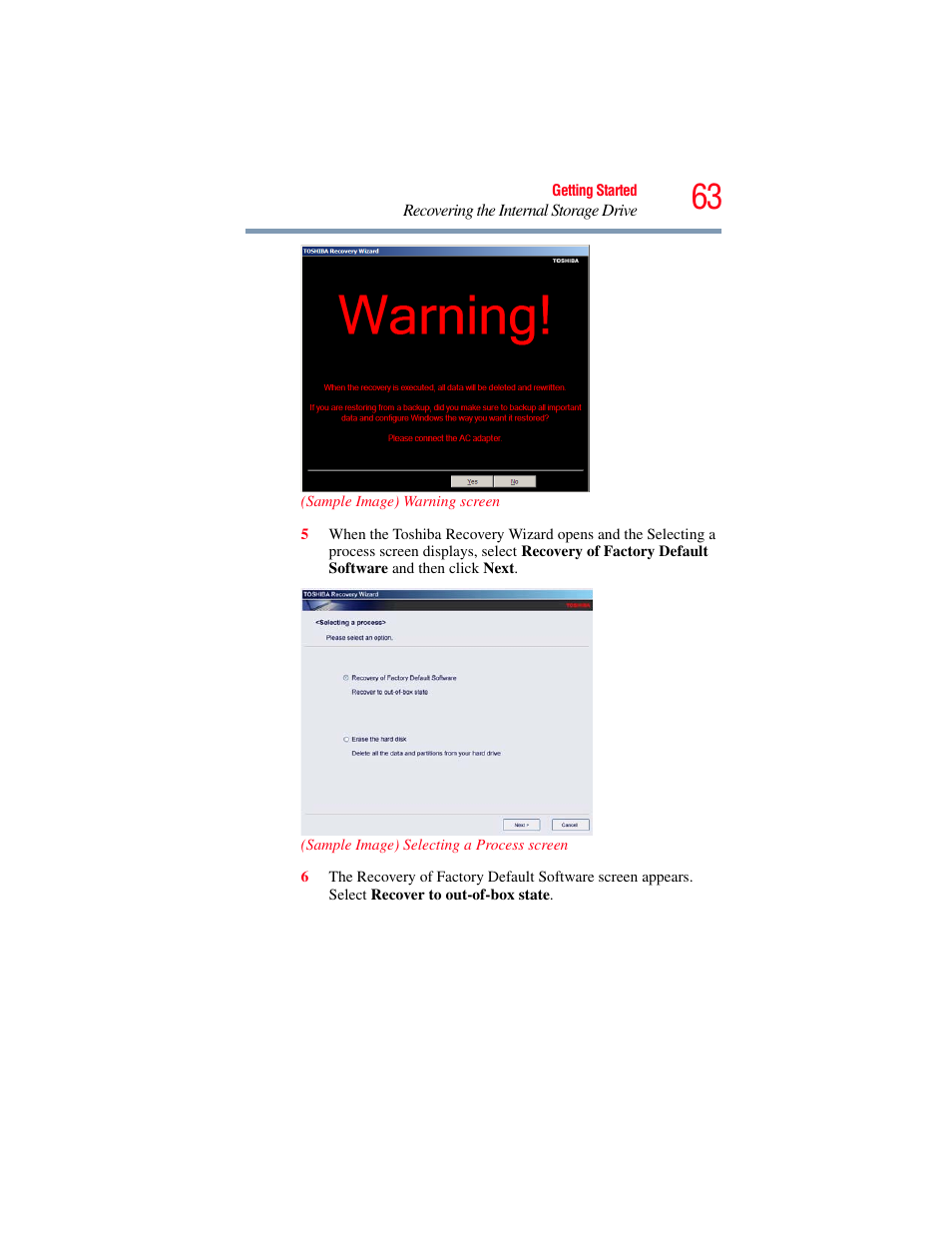 Toshiba PORTEGE R700 series User Manual | Page 63 / 246
