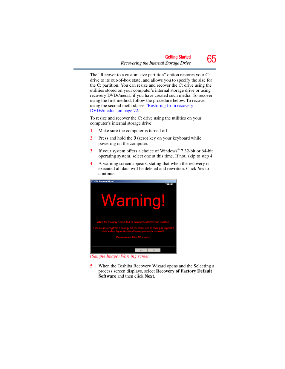 Toshiba PORTEGE R700 series User Manual | Page 65 / 246