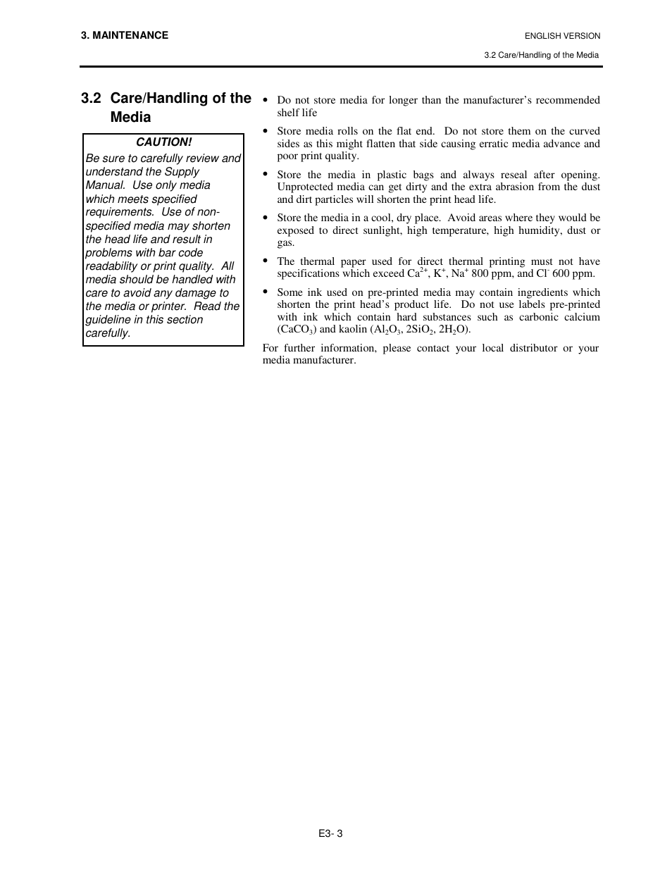 2 care/handling of the media | Toshiba B-SV4T-GS10-QM User Manual | Page 23 / 30
