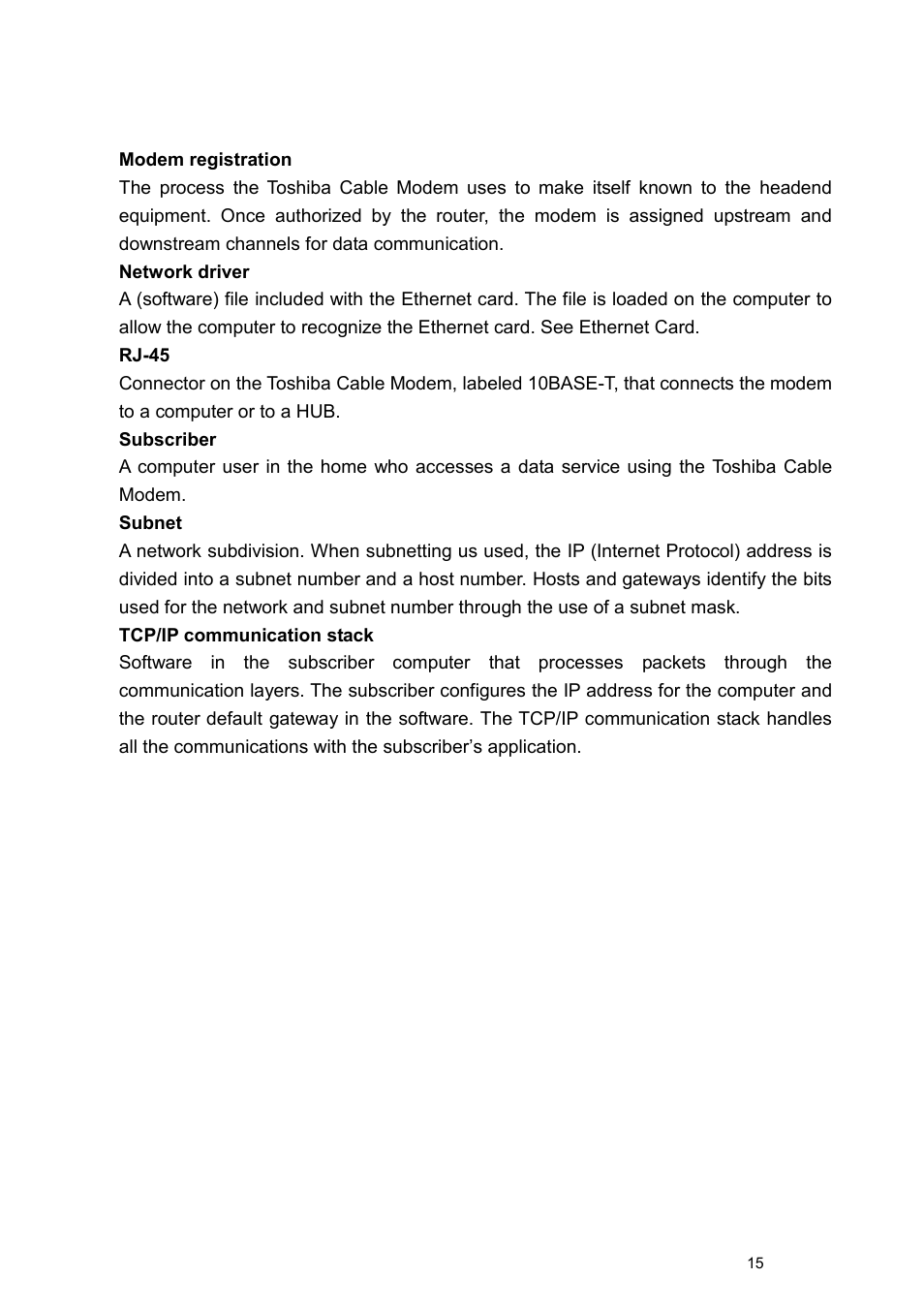 Toshiba PCX1100 User Manual | Page 17 / 18
