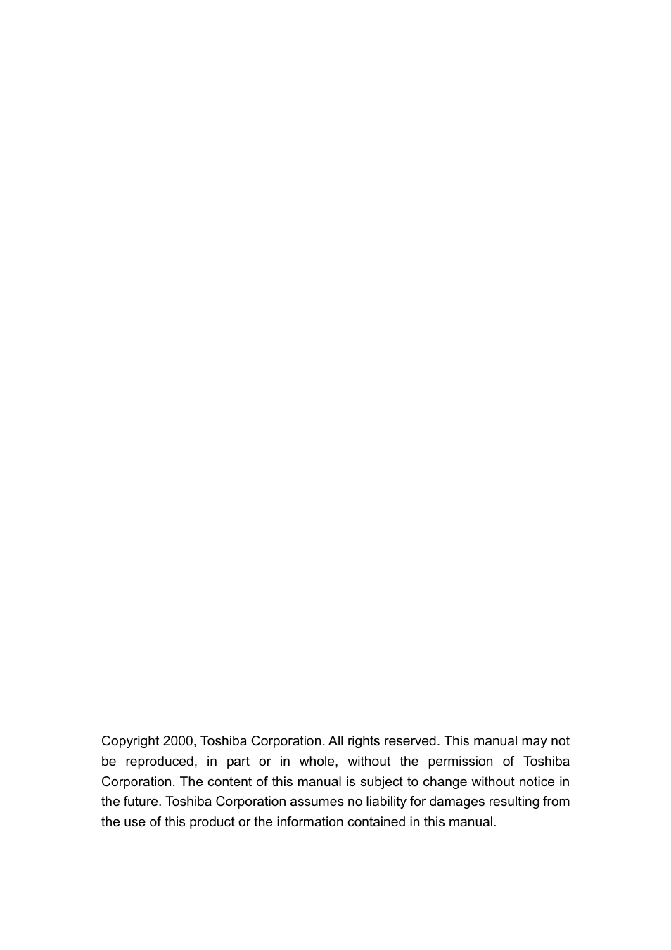 Toshiba PCX1100 User Manual | Page 2 / 18