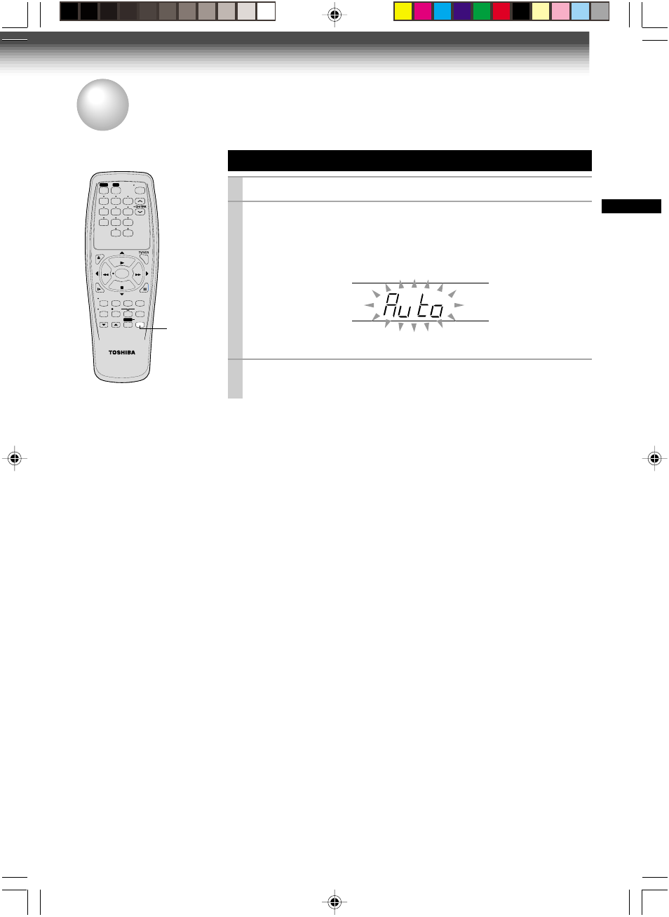 Auto set up, Plug the vcr into the ac outlet, Prep ara tion | Preparation | Toshiba W-415 User Manual | Page 13 / 32