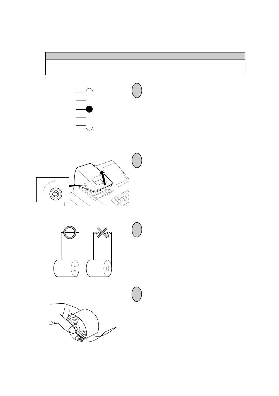 Installing the paper roll | Toshiba MA-156-1 User Manual | Page 15 / 50