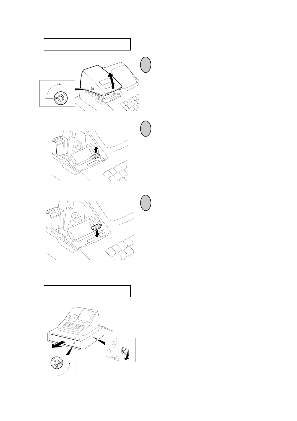 Replacing the ink roller manual drawer release | Toshiba MA-156-1 User Manual | Page 46 / 50