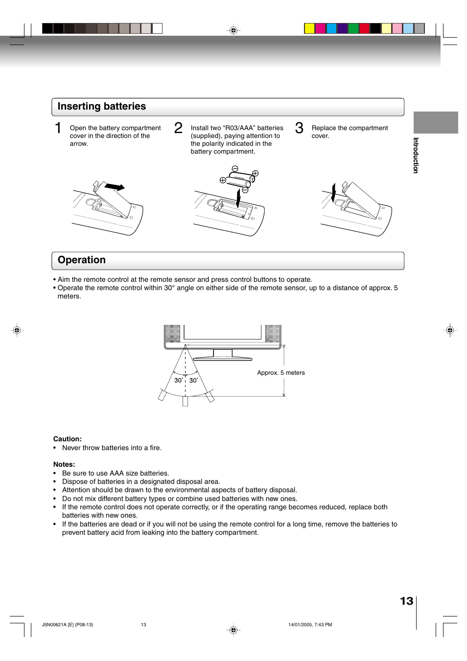 Toshiba 14DLV75 User Manual | Page 13 / 54