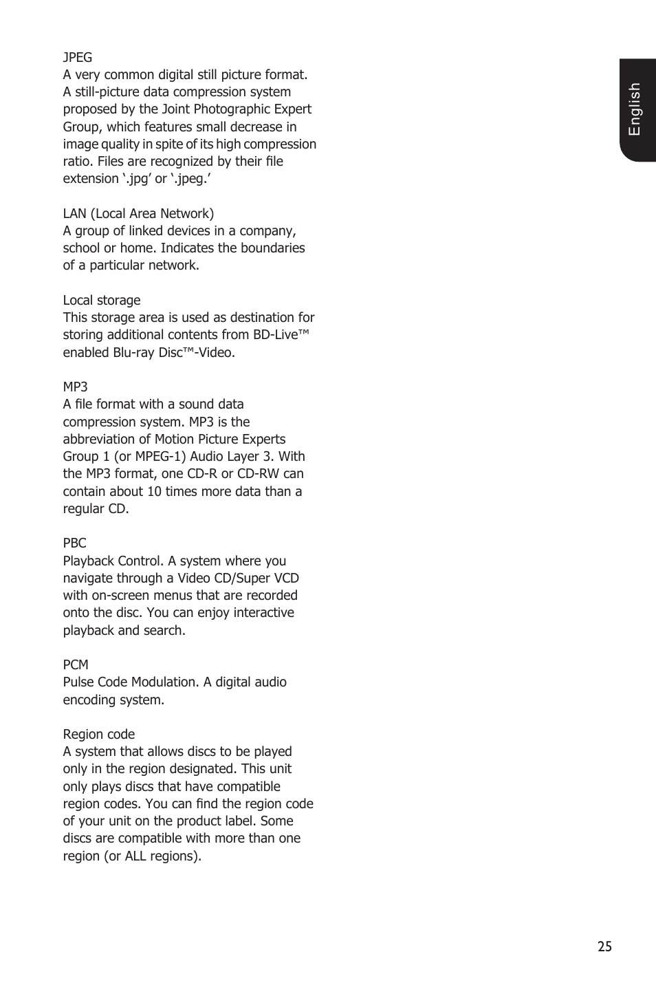 Toshiba Blu-Ray Disc Player BDX1200KU User Manual | Page 25 / 46