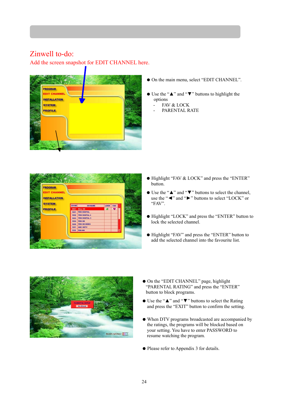 Zinwell to-do | Toshiba HD-S23 User Manual | Page 24 / 40