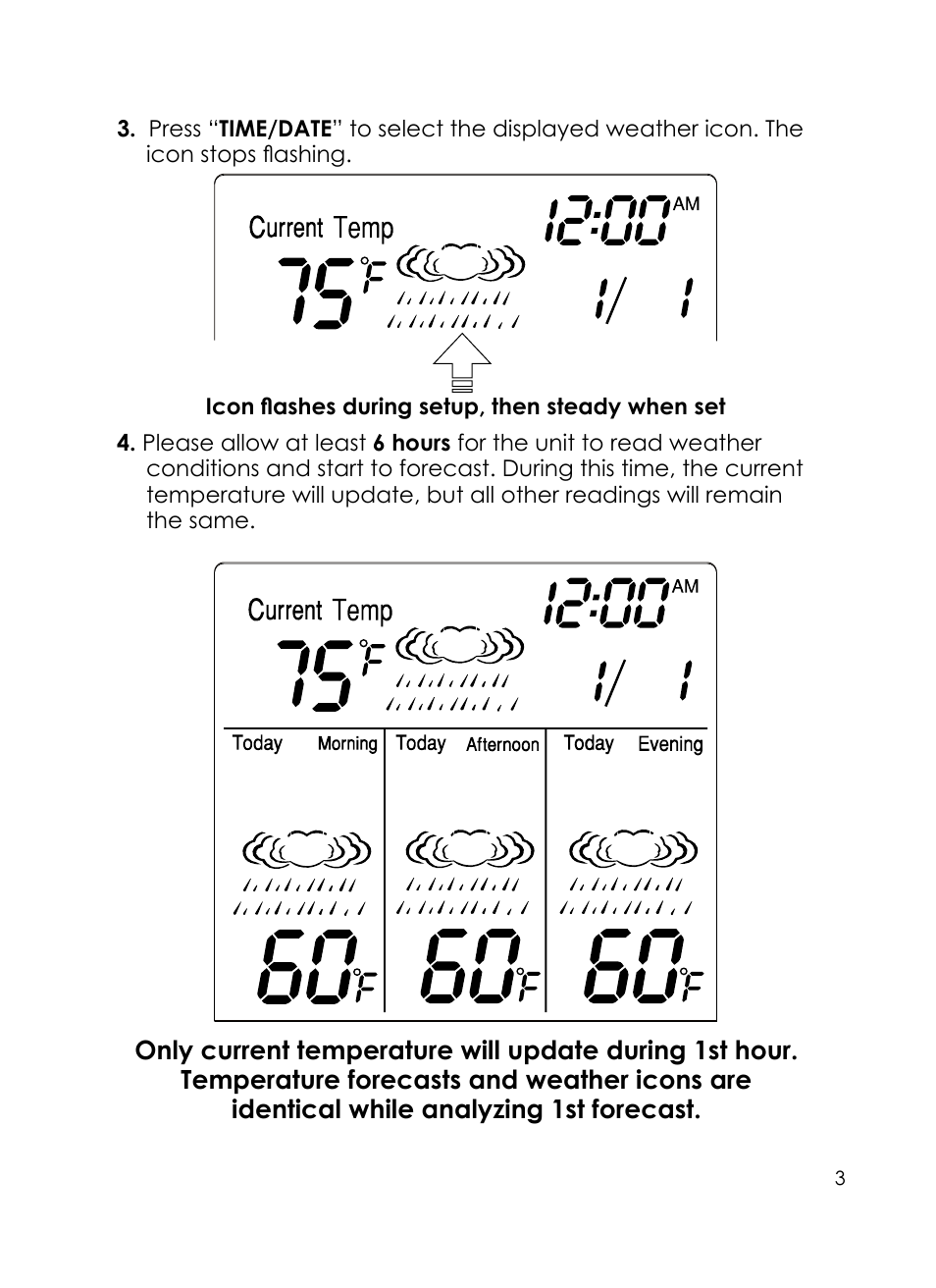 Taylor 24 Hour Forecaster 1380 User Manual | Page 3 / 9