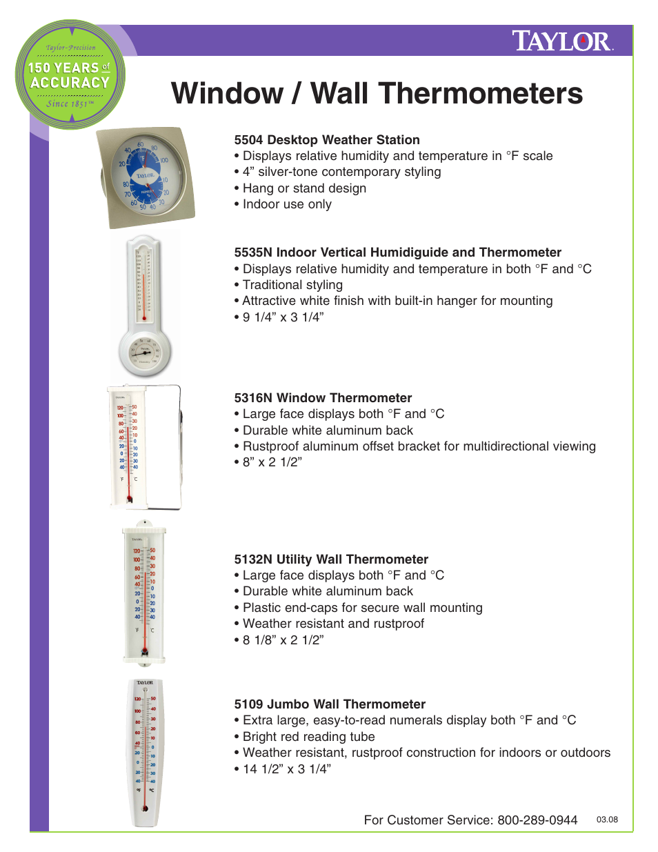 Taylor 5316N User Manual | 3 pages