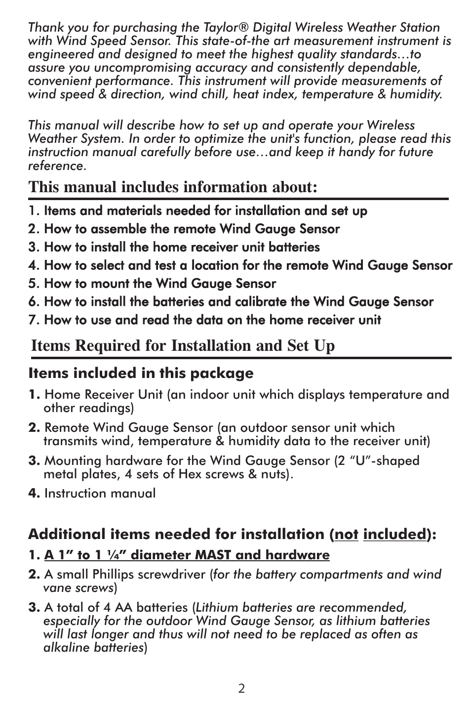 Taylor 2752 User Manual | Page 2 / 18