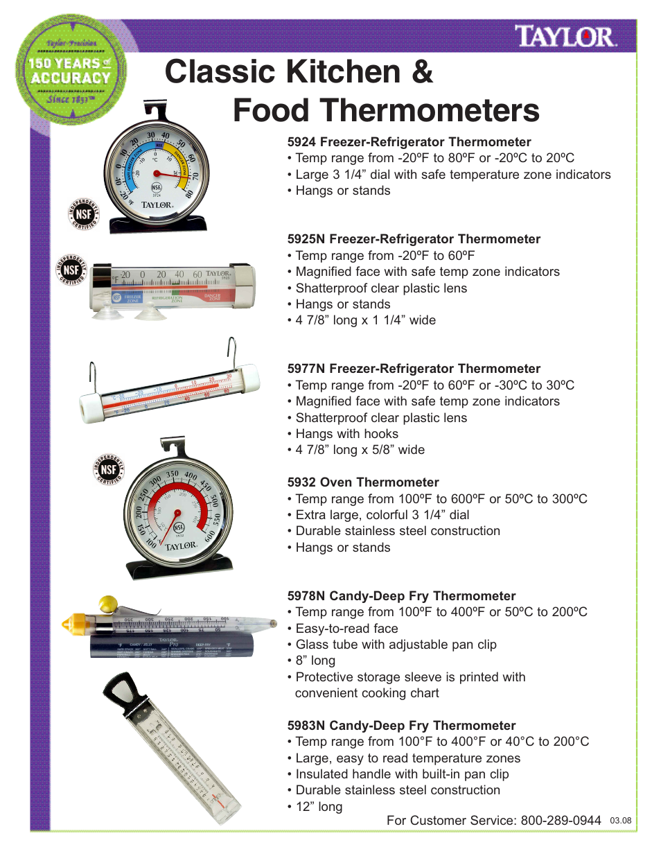 Taylor 5924 User Manual | 3 pages