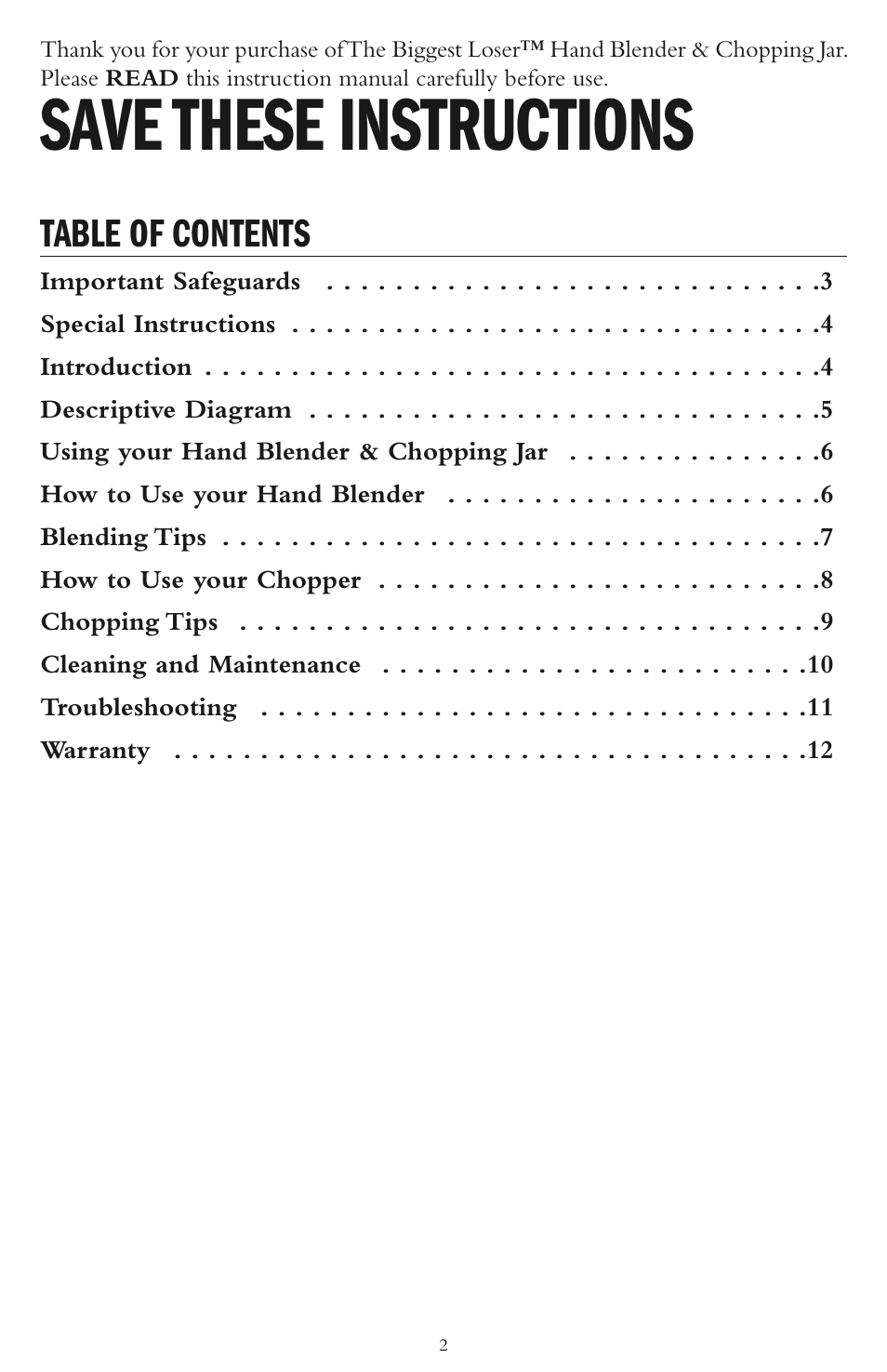 Taylor AB-1001-BL User Manual | Page 2 / 12