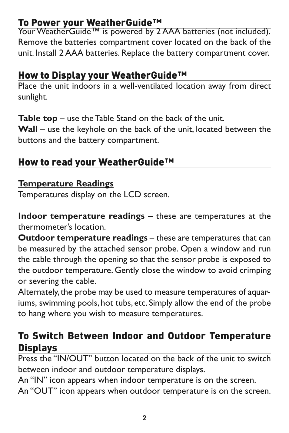 Taylor 1521 User Manual | Page 2 / 5