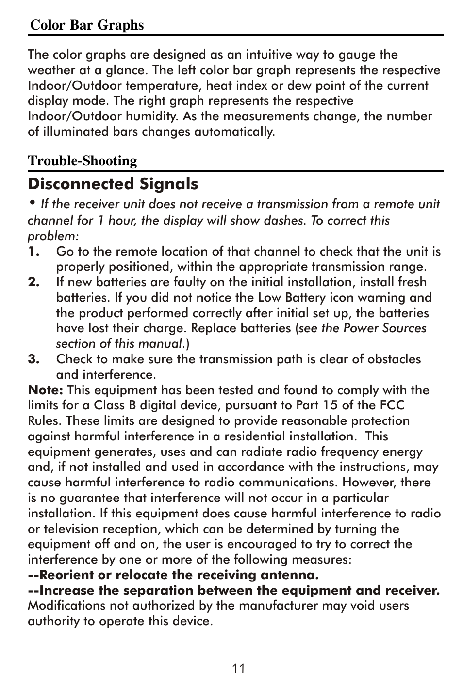 Disconnected signals | Taylor 1506 User Manual | Page 12 / 14