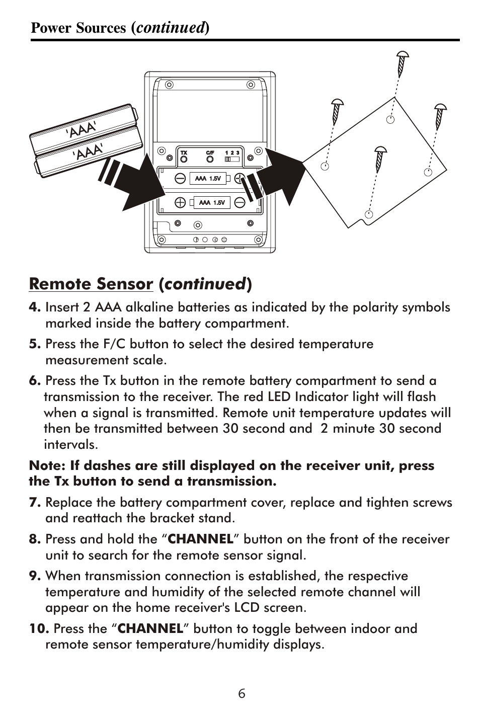 Continued ) remote sensor ( continued ) | Taylor 1506 User Manual | Page 7 / 14
