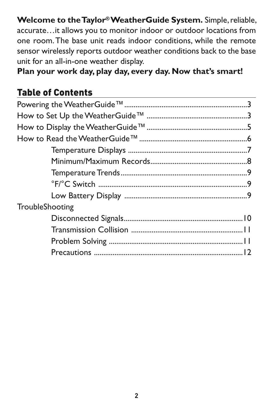 Taylor 1524 User Manual | Page 2 / 16