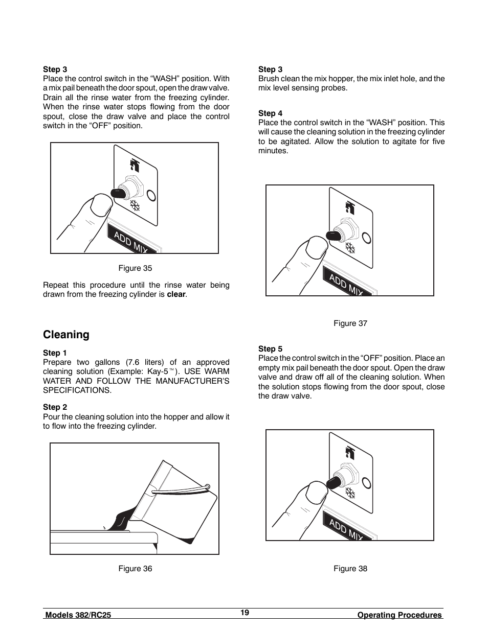 Cleaning | Taylor SLUSH 382 User Manual | Page 23 / 37