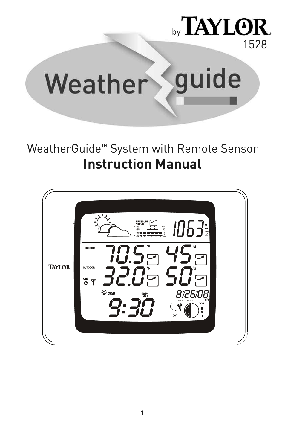 Taylor 1528 User Manual | 24 pages
