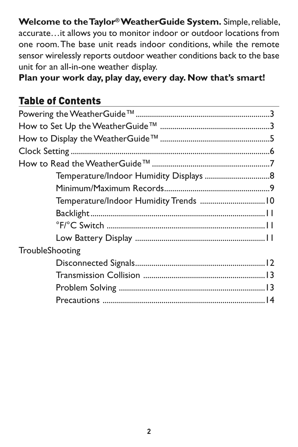 Taylor 1525 User Manual | Page 2 / 16