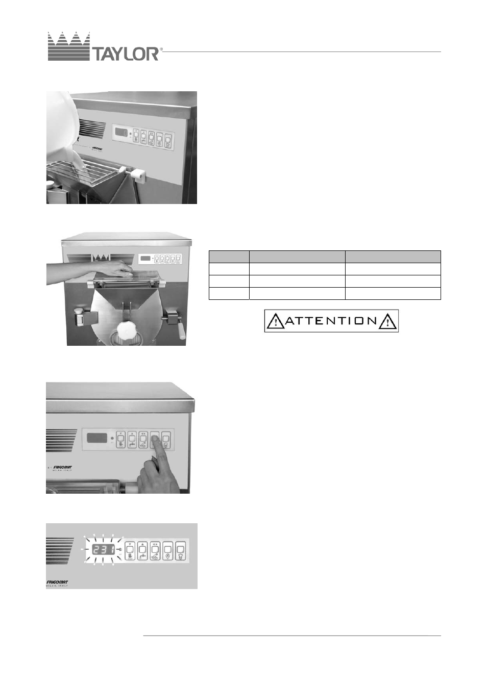 Taylor C117 User Manual | Page 31 / 78