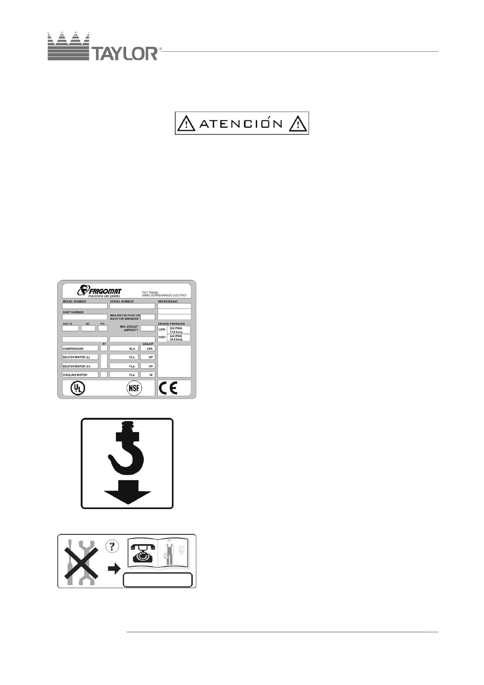 Taylor C117 User Manual | Page 43 / 78