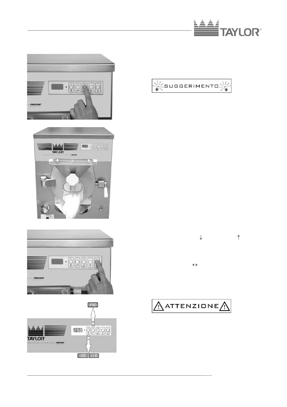 Italiano - 12 | Taylor C117 User Manual | Page 68 / 78