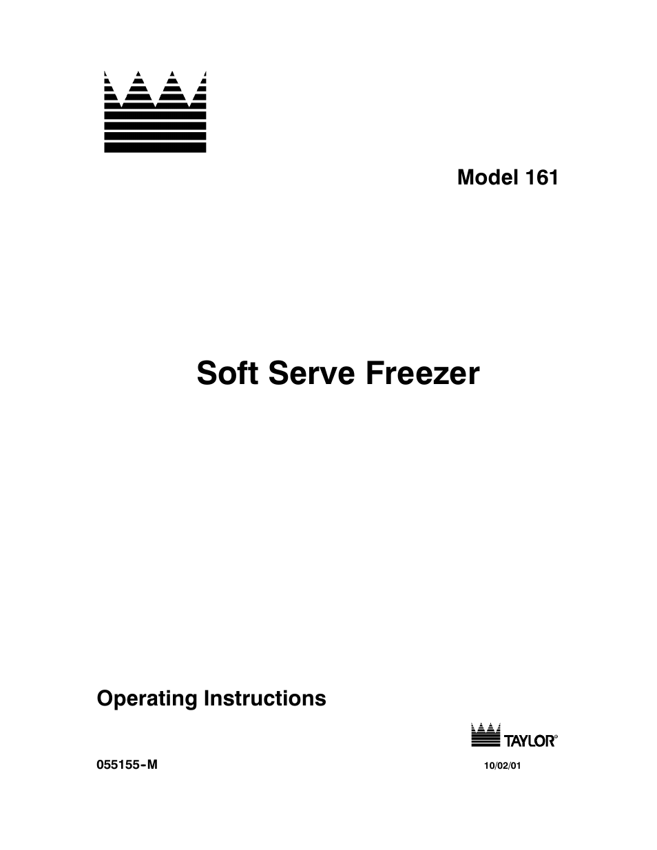 Taylor 161 User Manual | 35 pages