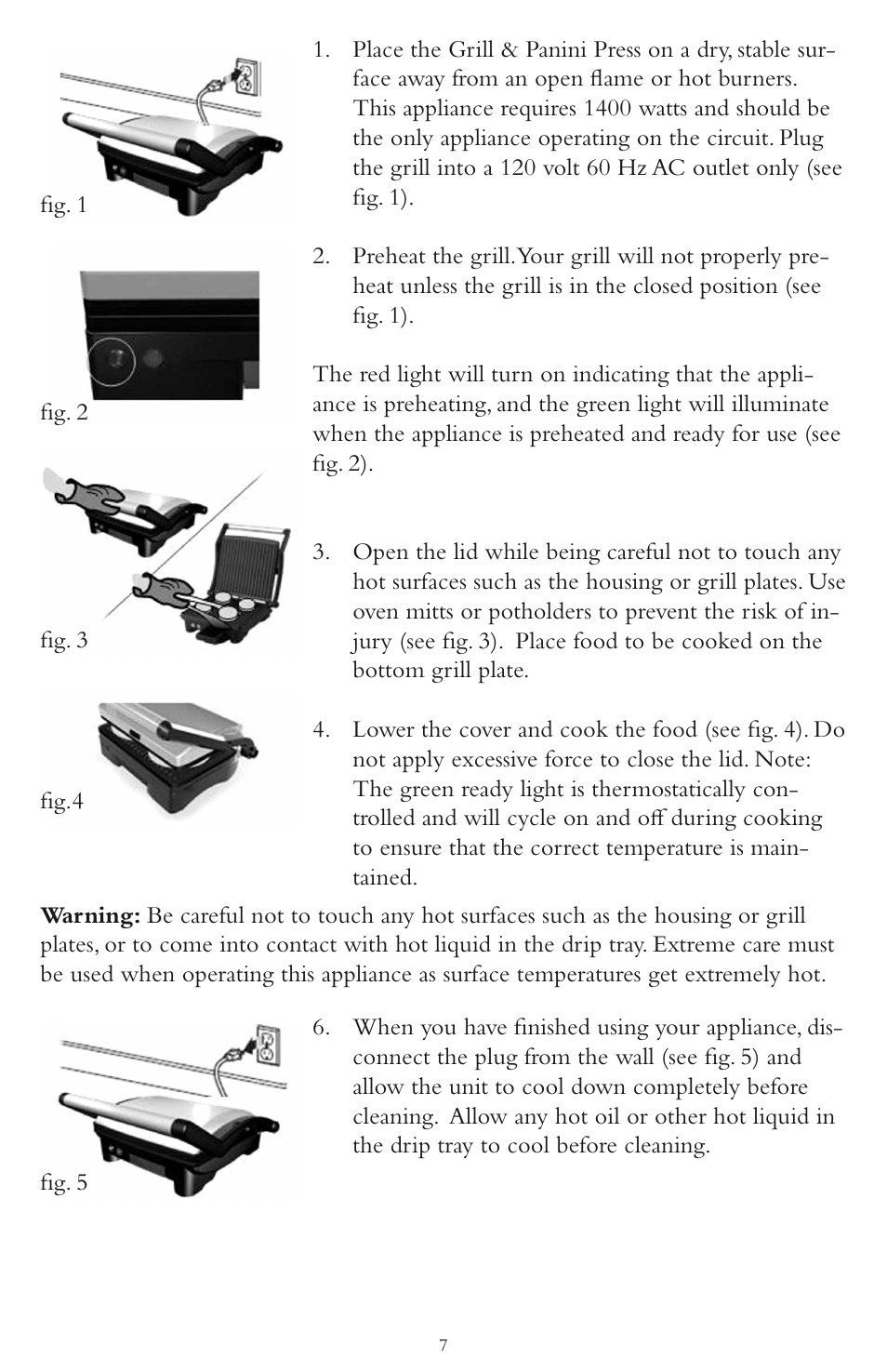 Taylor AG-1300-BL User Manual | Page 7 / 12