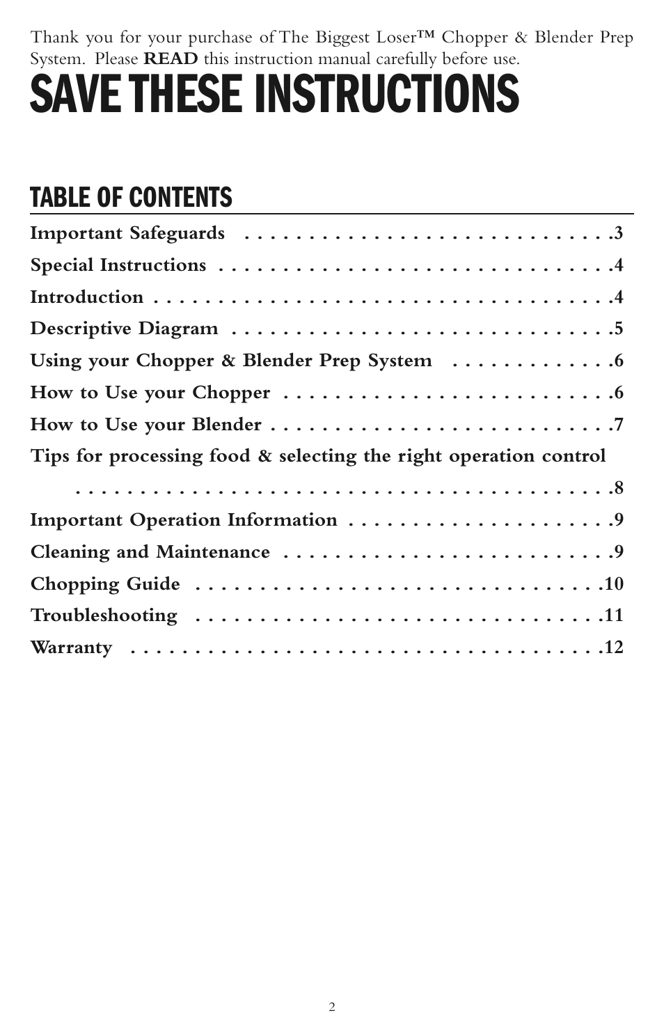 Taylor AC-1200-BL User Manual | Page 2 / 12